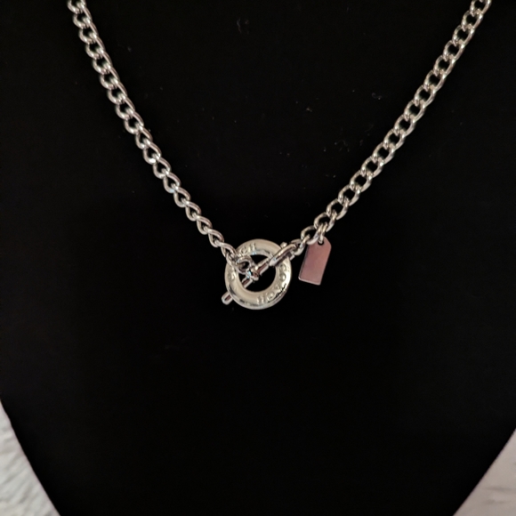 COACH Enamel Logo Charms Chain Necklace and Bracelet Set LNC - Picture 10 of 15